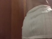 Rebolando gostoso com minha calcinha socada no rabo 7/16