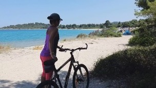 Fucking my Bike in a beautiful Public Place