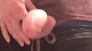 Pissing in bottle and busting a nut