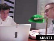 ADULT TIME - College Boys GANGBANG BUKKAKE + DP PAWG Heather Honey In PUBLIC LIBRARY! FULL SCENE