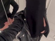 Hijabi in leather was fucked in mouth and pussy 5/16