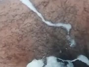 He jerks off and ejaculates on me 15/16