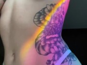 Naughty Teen Girl Playing with her Tits