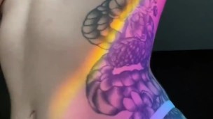 Naughty Teen Girl Playing with her Tits