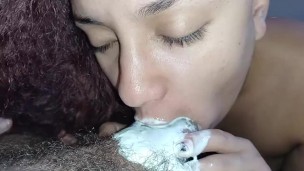 an extreme creampie in my juicy mouth, which enters rolling on the dick and he does not resist