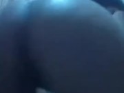 Hot young brunette plays in the shower