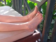 My foots with colored nails 12/16