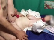 ワイシャツ1枚で拘束される熟女、うんこ座りでクリ責、クンニで絶頂。正常位で中だし　hentai Japanese jukujo 13/16