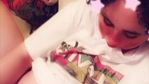 Alternative Egirl plays with her fat tight pussy
