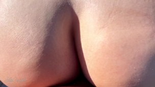 Big Ass blonde girl suck dick and get fucked at the sea - wonderfull public view