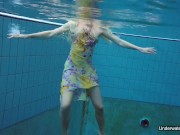 Russian girl Milana found her natural talent in the pool 2/16