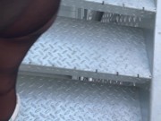 we take a blowjob break in college and i cum on her pantyhose