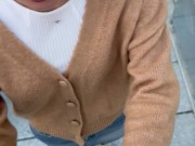 we take a blowjob break in college and i cum on her pantyhose 4/16