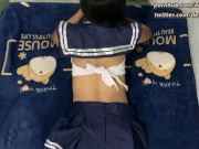 18yo Horny Asian Student girl Get Cumshot By Her Boyfriend Because His Girlfriend Has Perfect Body 1/16