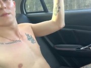 Jerking off in the back seat of a taxi long way