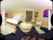 Your sugar babe Lana Rhoades surprises you with her roommate Sella Cox for a naughty threesome 1/16