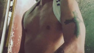 Jacking off my dick at home