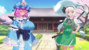 The Ghost Princess and Unexpected Master Yukari esta aburrida en casa y quiere tener sexo