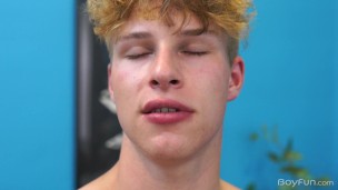 Bubble Butt 18 Year Old Roughly Strokes His Huge Cock With His Hand