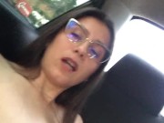 I send my best friend a video of his girlfriend eating my pussy in the back of the uber. 6/16
