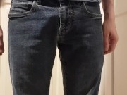 Soaking jeans with lots of pee - Screenshot 1 of 16 - Kink