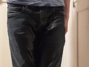 Soaking jeans with lots of pee - Screenshot 12 of 16 - Old