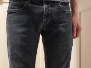 Soaking jeans with lots of pee - Screenshot 3 of 16 - Diaper