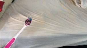 Giant Ass worship / anal vore tied to tooth brush
