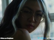 Hot Asian Teen give a sloppy blowjob and gets a pearl necklace on her weekend - Themindoftommy 1/16