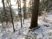 PETITE RANDONNEUSE ME SUCE DANS LES BOIS SOUS LA NEIGE 6/16