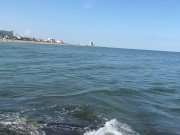 Exhibitionist Wife Flashes at Public Beach 14/16