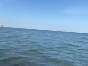 Exhibitionist Wife Flashes at Public Beach 15/16