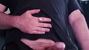 Spanking My Big Balls & Stroking My Thick Cock