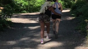 sweaty hike pantsing