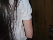 The teacher calls his student to the bathroom and makes her suck and then fuck her 5/16