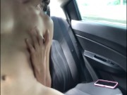Lesbian fucks her girlfriend in the car 13/16