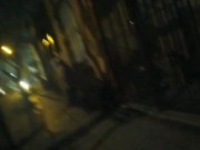 girl flashing naked in the street fucking in public voyeurs and caught by the police 10/16