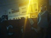 girl flashing naked in the street fucking in public voyeurs and caught by the police 6/16