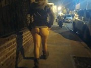 girl flashing naked in the street fucking in public voyeurs and caught by the police 8/16