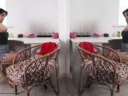 Tight virgin pussy brunette orgasms herself 1/16