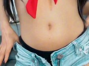 linda otaku con cosplay de Luffy muestra su enorme culo tiktok kasumi_gumi