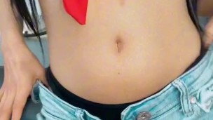 linda otaku con cosplay de Luffy muestra su enorme culo tiktok kasumi_gumi