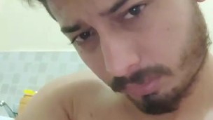 Very horny man with a hard dick