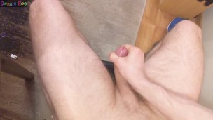 Playing with my big dick in slow motion