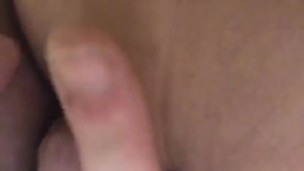 Fingering hairy twink hole