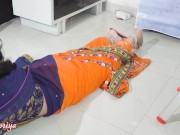 cute saree bhabhi gets naughty with her devar for rough and hard anal sex after ice massage on back 4/16