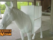 POV - Trio slut Moona Snake spit roasted 2/16