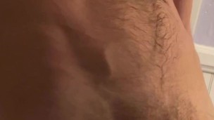 Almost caught jacking off in the shower at family’s house 😈