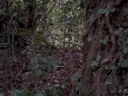 I meet a hot girl in the woods and I cum on her small tits after a good blowjob 8/16