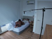 Behind the scenes. My Step mom wakes me up with an amazing blowjob. English subtitles 4/16